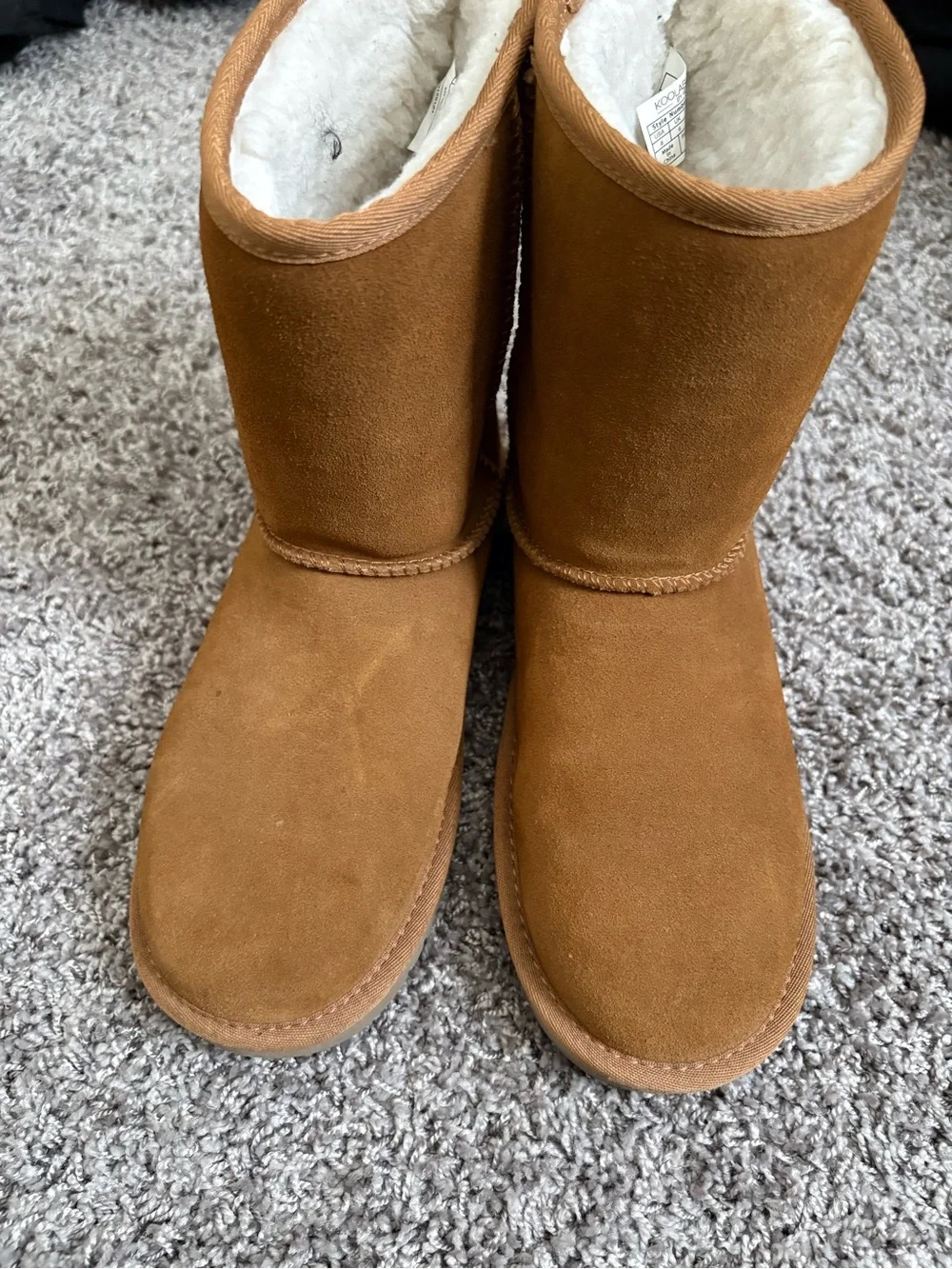 Koolaburra Chestnut Suede Shearling-Lined Winter Boot